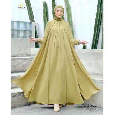 Mayra Dress By Ninos Design Olive