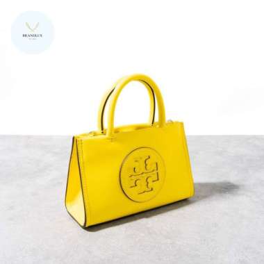 TORY BURCH Ella bio mini tote bag - 100% Authentic Limoncello