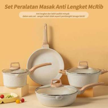 Panci Set 4 IN 1 Anti Lengket Panci Krim