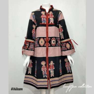 Tunik Ulos Lilyana JUMBO LD 125 LD 130 LD 135 LD 140| DRESS BUSUI FRIENDLY LD 125 Hitam