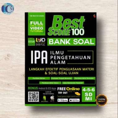 Buku BEST SCORE 100 BANK SOAL IPA SD MI KELAS 4, 5, & 6