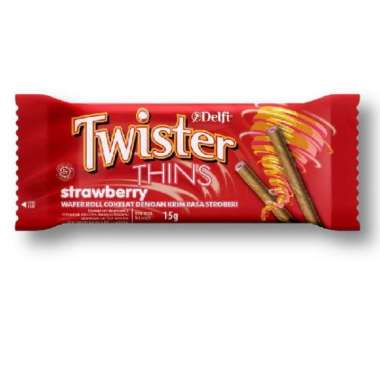 DELFI TWISTER THINS STRAWBERRY 15GR