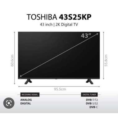 Toshiba LED Digital TV 43 Inch 43S25KP FHD