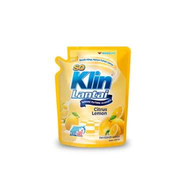 Promo Harga So Klin Pembersih Lantai Kuning Citrus Lemon 1600 ml - Blibli
