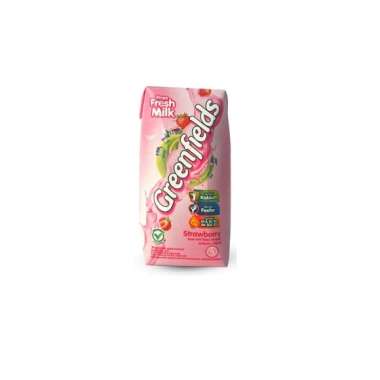 Promo Harga Greenfields UHT Strawberry 200 ml - Blibli