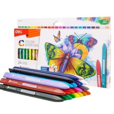 DELI CRAYON PLASTIK C20020 Multicolor Multicolor