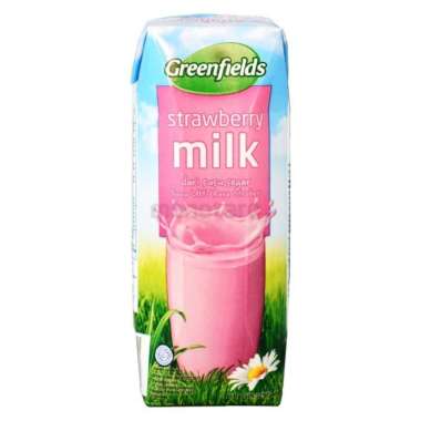 Promo Harga Greenfields UHT Strawberry 250 ml - Blibli