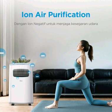 MIDEA AC Portable 1 PK Pendingin Ruangan Green MPF2-09 CRN1 Original