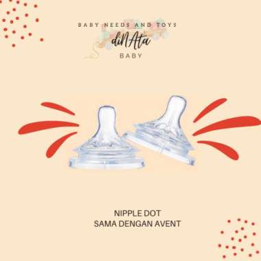 [ DINATA Baby ] Dot bayi Botol Susu Dot Avent Wide Neck nipple dot empeng bayi silikon L Uril Spiral