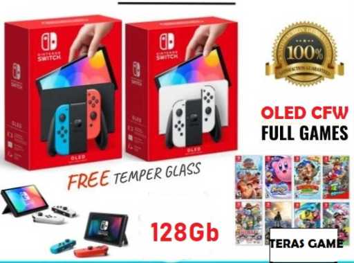 Nintendo Switch Oled CFW 128GB Oled White