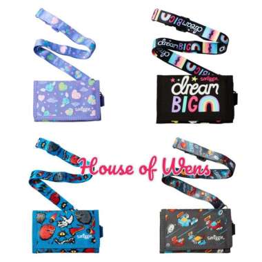 SMIGGLE PEPPY LITE STRAP LANYARD WALLET - DOMPET TALI SMIGGLE Black Big Dream