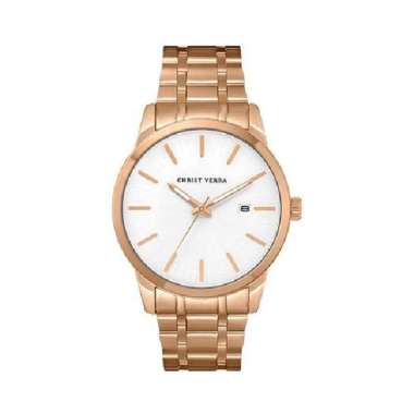 Jam Tangan Couple Christ Verra CV 10636G-15 SLV/CV 10636L-15 Original 10636L-15SLV