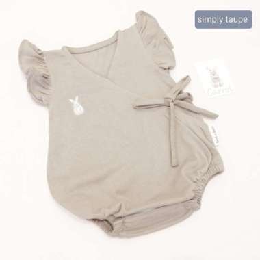 Carrol n Barrol Kimono Ruffle Jumper Cotton - Jumper Ruffle Bayi Katun 1-2 tahun Simply Taupe