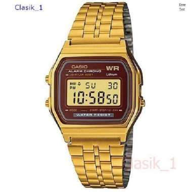 Original 100%!! CASIO A159WGEA-5DF - Jam Tangan Pria/Wanita