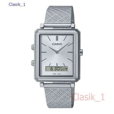 Original 100%!! CASIO MTP-B205M-7EDF Jam Tangan Unisex Dual Time