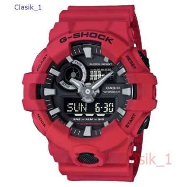 Original 100%!! Casio G-Shock GA-700-4ADR Jam Tangan Pria - Red