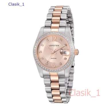 Original 100%!! Jam Tangan Wanita LOFOTEN 2323 L.2323 Sapphire SILVER COMBI RG