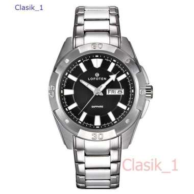 Original 100&!! Jam Tangan Pria LOFOTEN 6505 F-6505 Sapphire SILVER BLACK