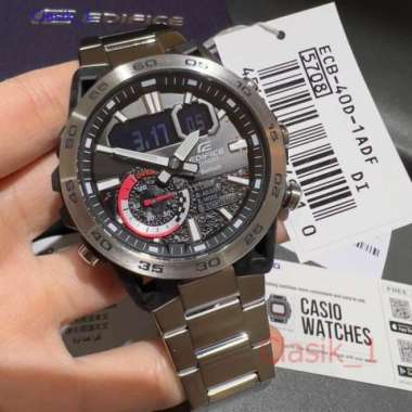 Original 100%!! Casio Edifice ECB-40D-1ADF Jam Tangan Pria Bluetooth
