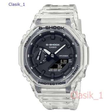 Original 100%!! Casio G-SHOCK GA-2100SKE-7ADR - Jam Tangan -Transparan