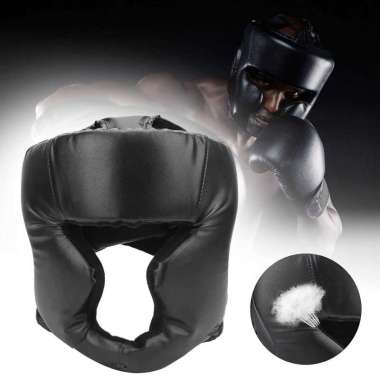 KANXEX Helm Tinju Sanda Pelindung Kepala Adult WSD-2005 Samsak Tinju Knukcle Besi Silat Kenakel Knek
