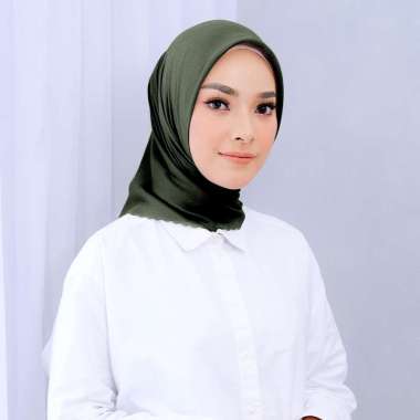 Ansania Premium Scarf - Askia Dhiya Dobby Laser Cut Rubiya Wangi - Hijab Kerudung Segiempat with Pou