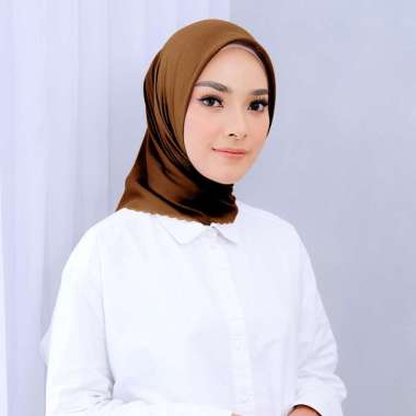 Ansania Premium Scarf - Askia Dhiya Dobby Laser Cut Rubiya Wangi - Hijab Kerudung Segiempat with Pou