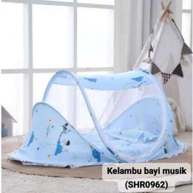 AA - Kelambu Bayi Lipat Anti Nyamuk / Kelambu Bayi Tempat Tidur Bayi Ada Musiknya