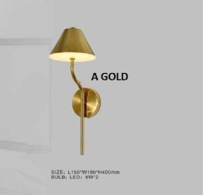 FL 1585 LAMPU DINDING KAP JAMUR BEDSIDE LAMP 4 MODEL MODERN MINIMALIS A GOLD