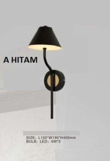 FL 1585 LAMPU DINDING KAP JAMUR BEDSIDE LAMP 4 MODEL MODERN MINIMALIS A HITAM