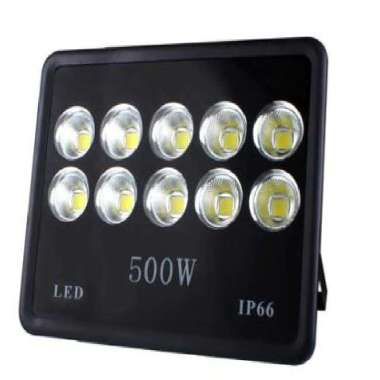 LAMPU SOROT TAMAN FLOODLIGHT 500W OUTDOOR WATERPROOF LED HITAM