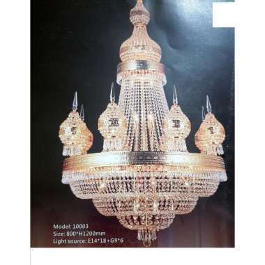 LAMPU GANTUNG KRISTAL 10003 / LAMPU HIAS / LAMPU VOID TANGGA