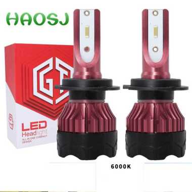 HAOSJ Lampu Depan Mobil LED ZES 12000LM 55W H11 2 PCS