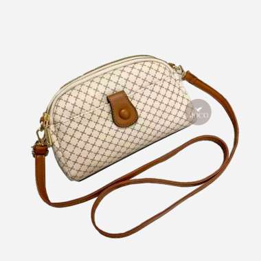 Fashion Tas Selempang Wanita Import Mini Vintage 2122 by MOCO Moco Khaki