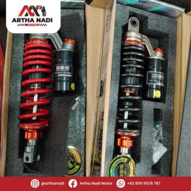Shockbreaker DBS Copy KTC Abu dan Merah Uk 30 cm Mio Vario Beat Scoopy Merah