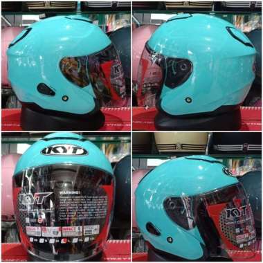 Helm Kyt Kyoto Solid aqua blue M