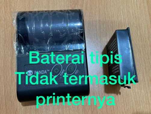 Battery (Baterai) Mobile Printer PANDA Bluetooth 58 Thermal Kasir/PPOB Baterai Tipis