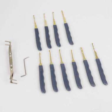 Goso Set Alat Pembuka Gembok Kunci Pintu Lock Pick Locksmith 24PCS 038 Gmbok Pintu Perangkat Murah T