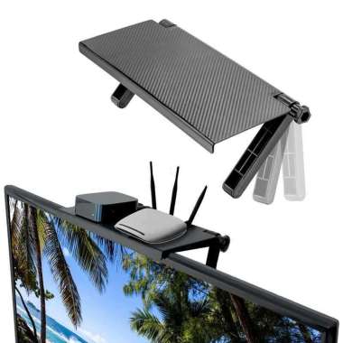 SHUIMANOU Rak Monitor TV Top Shelf Display Screen Storage Desk Riser G255 Speaker Besi Rak Dinding M