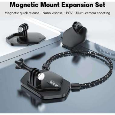 Strap Kalung Magnetic Mount Necklace for Action Camera TE-MMK-001 Mounting Untuk Vlog Youtuber Under