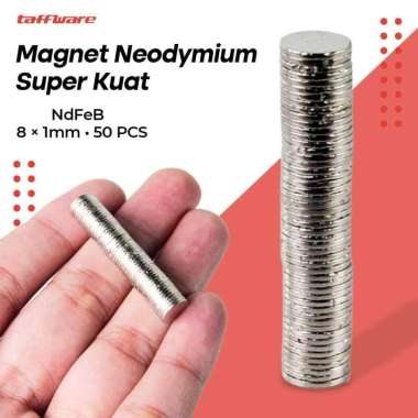 Magnet Neodymium Super Kuat N35 NdFeB 8x1mm 50 PCS Kalimba Alat Musik Tombol Capok Bekas Efek Vokal 