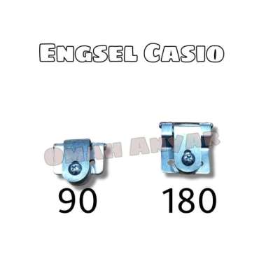 Engsel Lemari Kaca Casio 90 180 Chrome Bukan Huben 86 180