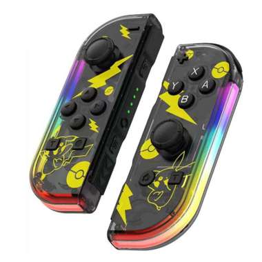 JoyCon Joy Con Stik Controller For Nintendo Switch OLED V1 V2 Mario Pikachu Zelda Animal Crossing Monster Hunter RGB Light