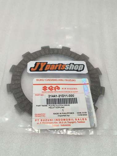 kampas kopling satria 2 tak 6 speed original SGP 21441-21D11-000