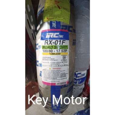 Ban Luar Motor IRC 100/80-17 RX-01F Tubeless 100% Asli dan Baru