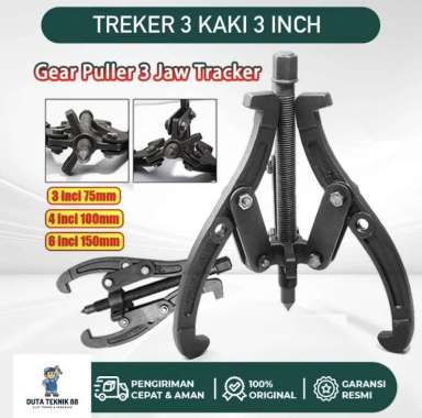 TREKER 3 KAKI 3 INCH / GEAR PULLER 3 JAW TRACKER / TREKER TRAKER 75MM / ALAT MELEPAS BEARING