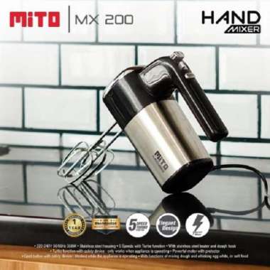 MITO Hand Mixer MX200 - Mixer Tangan Mito Turbo MX 200 - Mito MX 200