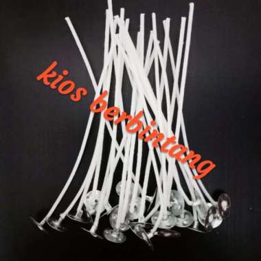 Sumbu Lilin 15Cm + Dudukan Sumbu