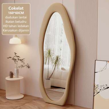 RM Kaca Cermin Full Body Cermin Standing Cermi Cokelat/160*60CM