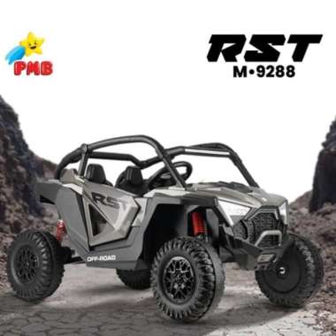 MAINAN MOBIL AKI ANAK PMB 9288 RST M9288 M-9288 UTV JUMBO SIZE Abu-abu